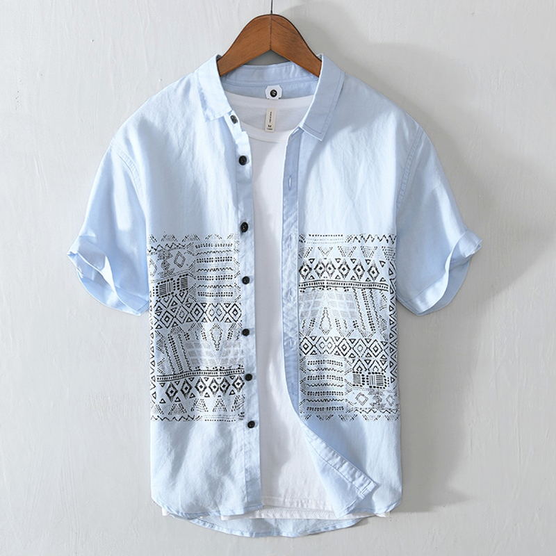 Santori Linen Short Sleeve Shirt