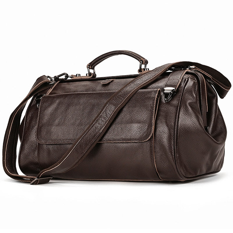 Ashford Genuine Leather Duffle Weekender Bag