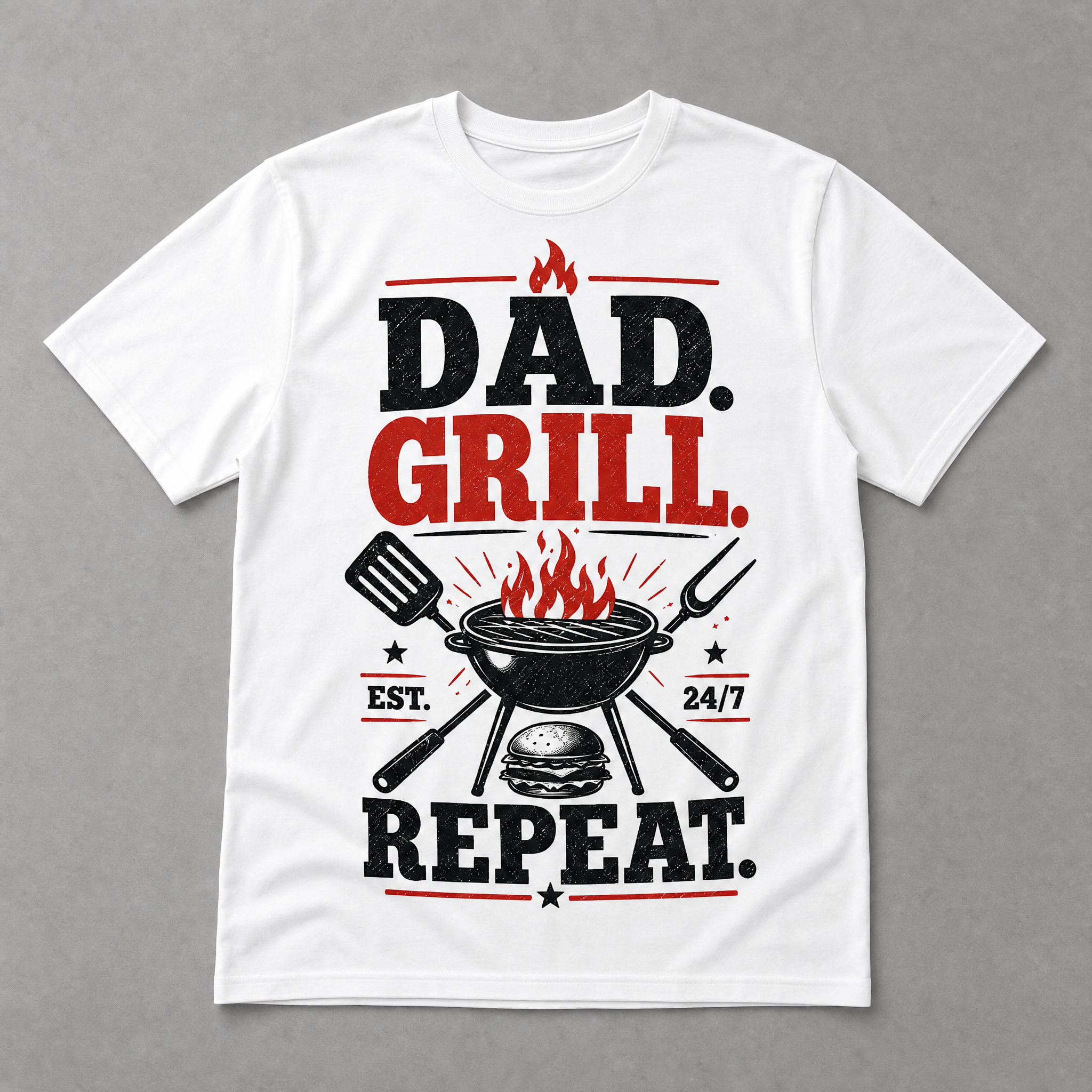 Grillin' Cotton Crew Neck Tee