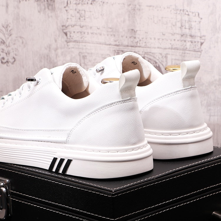 Hudson Leather Lace-Up Sneakers