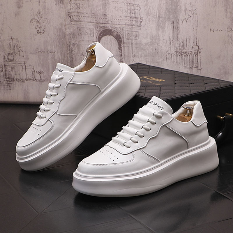 Caldera Split Leather Platform Sneaker