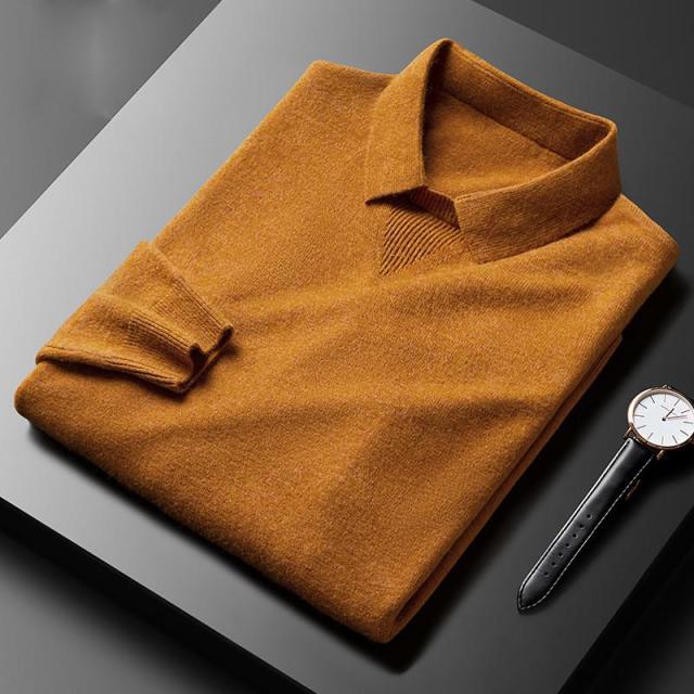 Riverton Cashmere Polo Sweater