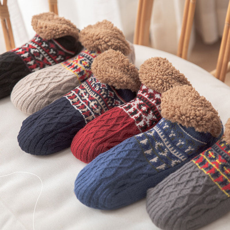 Bergen Cotton Knit Non-Slip Socks