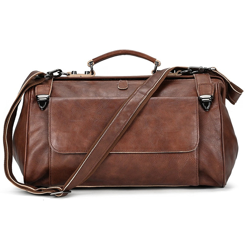 Ashford Genuine Leather Duffle Weekender Bag