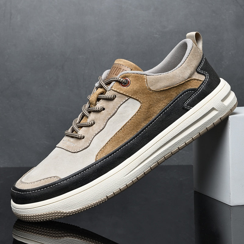 Mercer Suede Leather Colorblock Sneakers