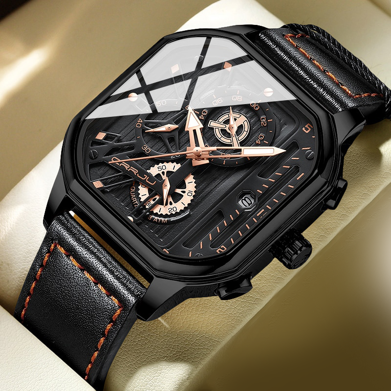 Ashford Leather Chronograph Watch