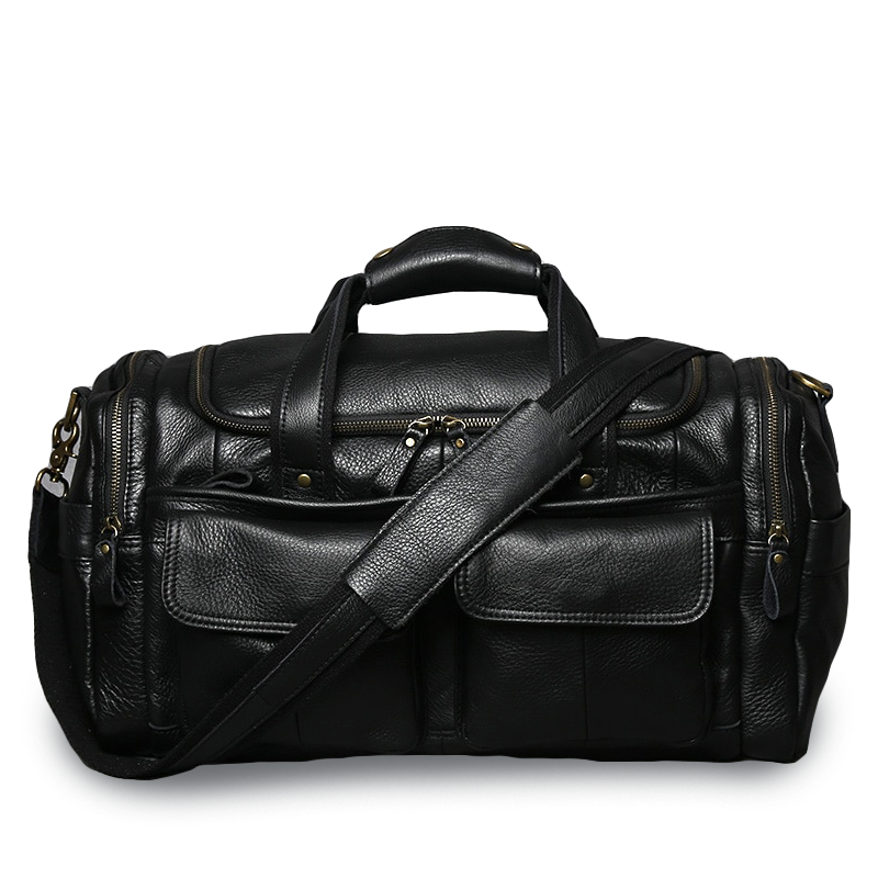 Ashford Genuine Leather Weekender Duffle Bag
