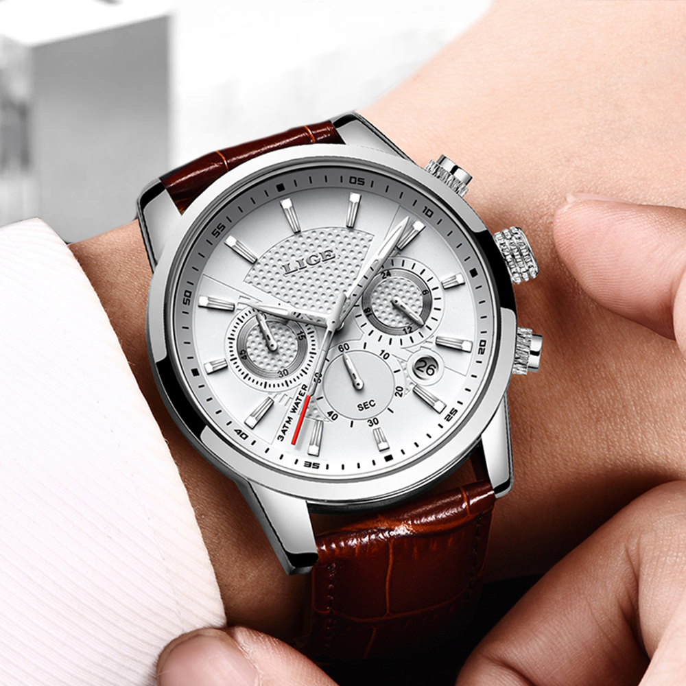 Halden Leather Chronograph Watch