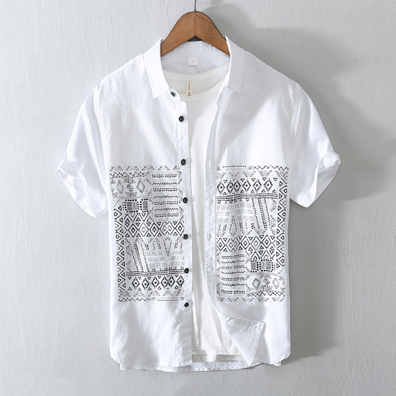 Santori Linen Short Sleeve Shirt