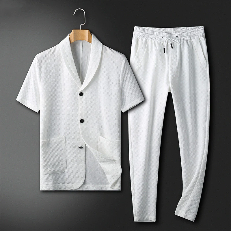 Blythe Cotton Waffle-Weave Leisure Set