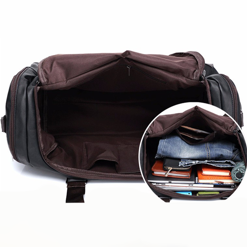Ashford Vegan Leather Weekender Duffle Bag