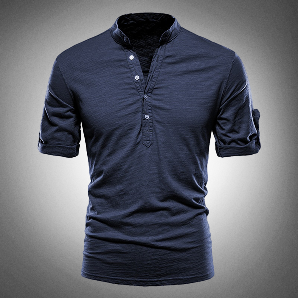 Marcello Slim Fit Cotton Short Sleeve Shirt