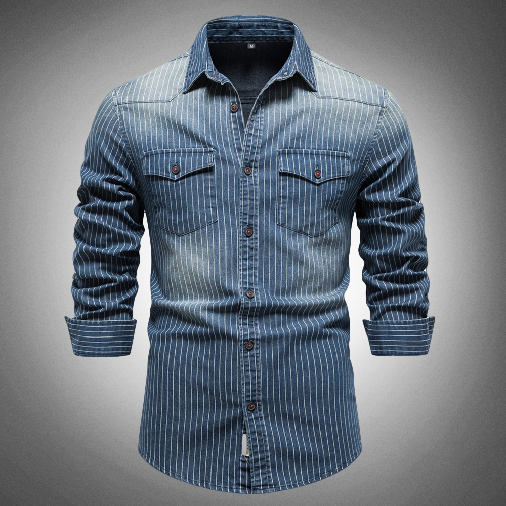 Ashford Slim-Fit Cotton Denim Shirt