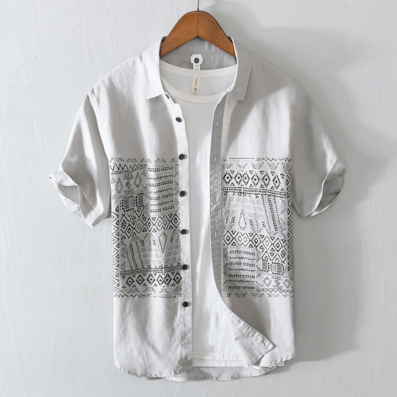 Santori Linen Short Sleeve Shirt