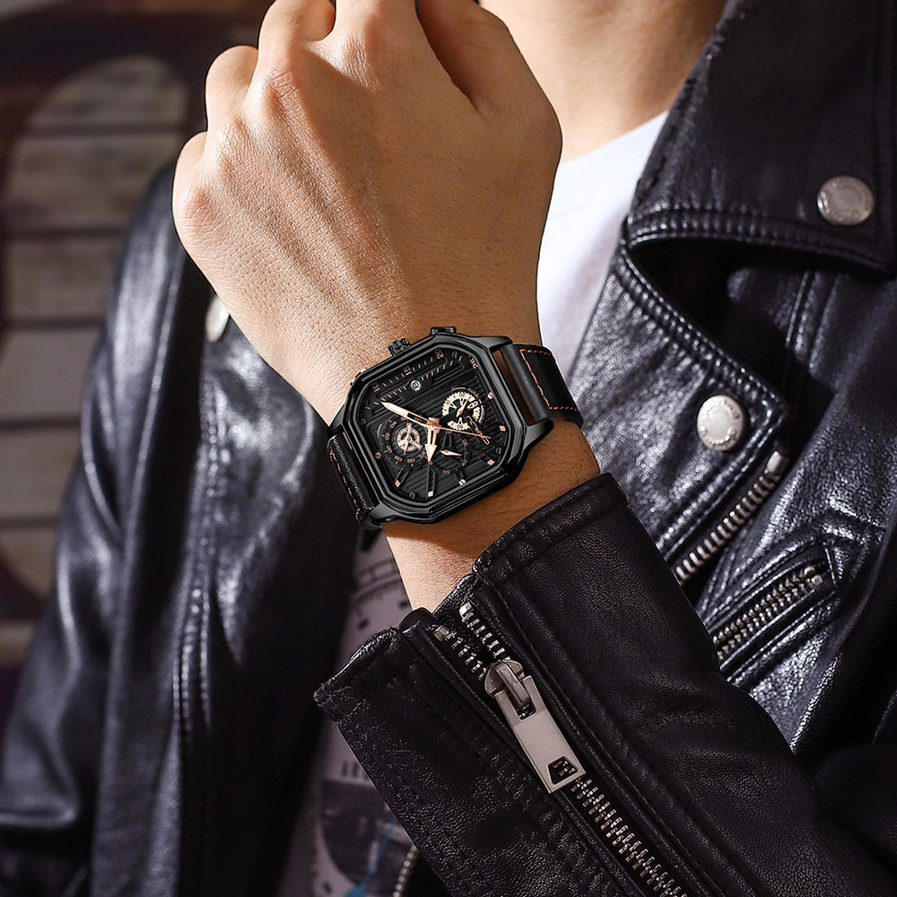 Ashford Leather Chronograph Watch