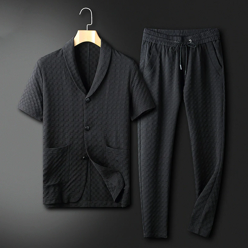 Blythe Cotton Waffle-Weave Leisure Set