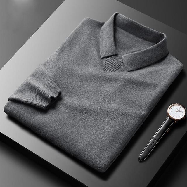 Riverton Cashmere Polo Sweater