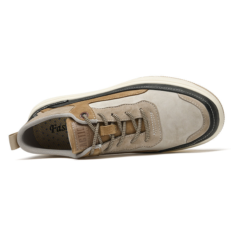 Mercer Suede Leather Colorblock Sneakers