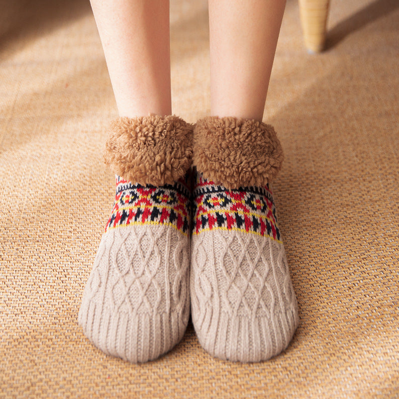 Bergen Cotton Knit Non-Slip Socks