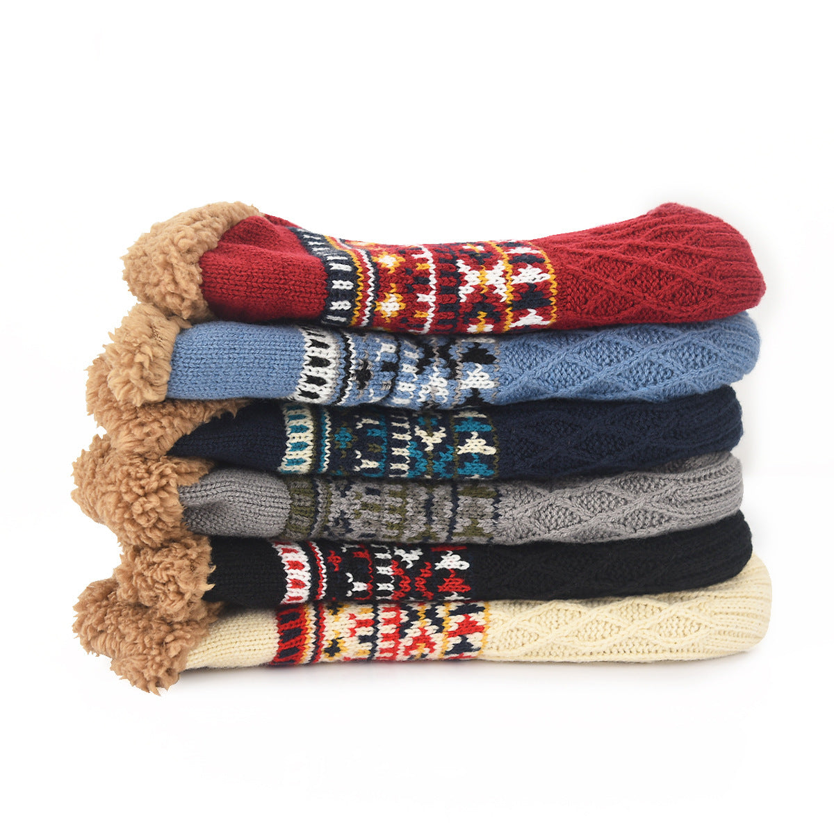 Bergen Cotton Knit Non-Slip Socks