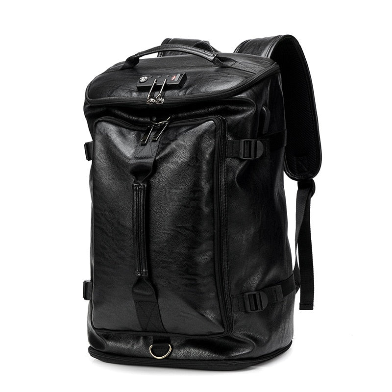 Calisto Anti-Theft PU Leather Backpack