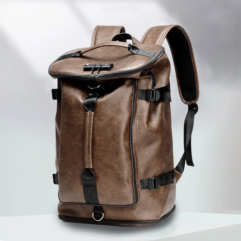 Calisto Anti-Theft PU Leather Backpack