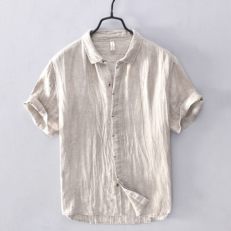 Benton Short-Sleeve Linen Shirt