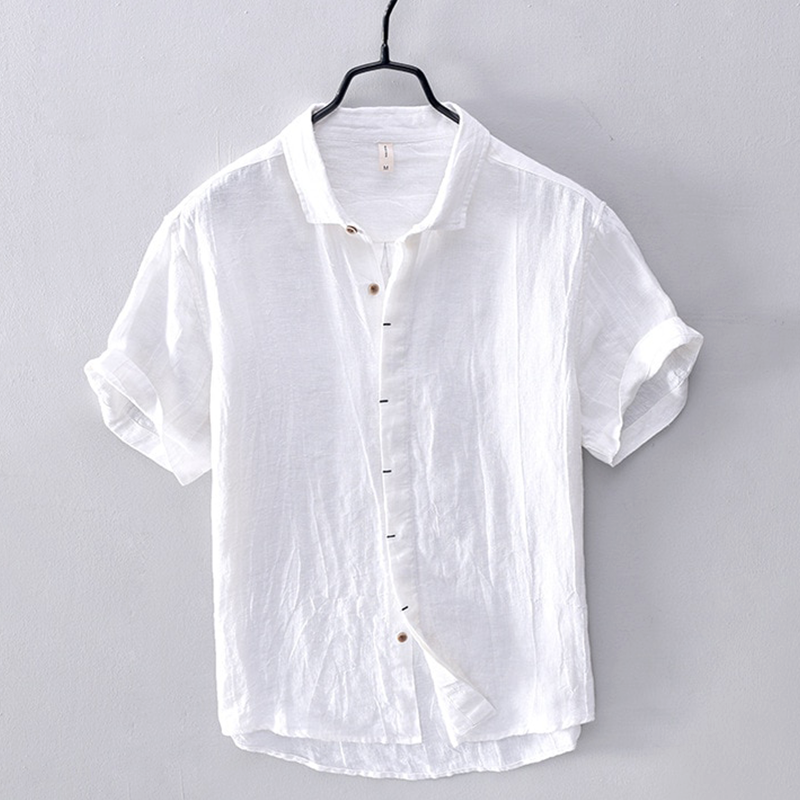 Benton Short-Sleeve Linen Shirt