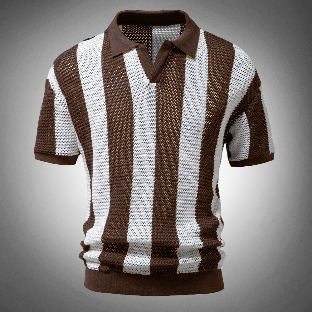 Harlow Cotton Knit Polo Shirt