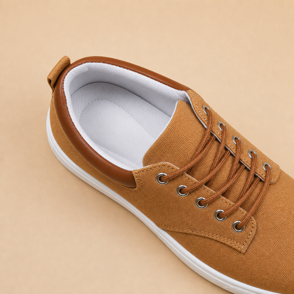 Fenton Men's Lightweight Canvas Sneakers in Black