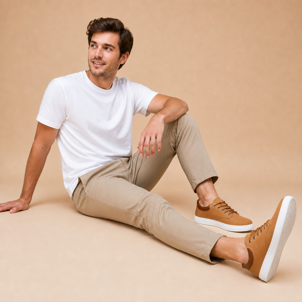 Side view of Fenton Men's Canvas Sneakers