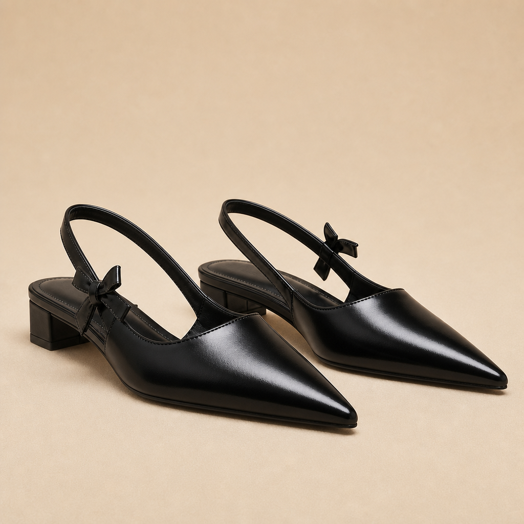 Veyra Women's Pointed-Toe Mules — Black
