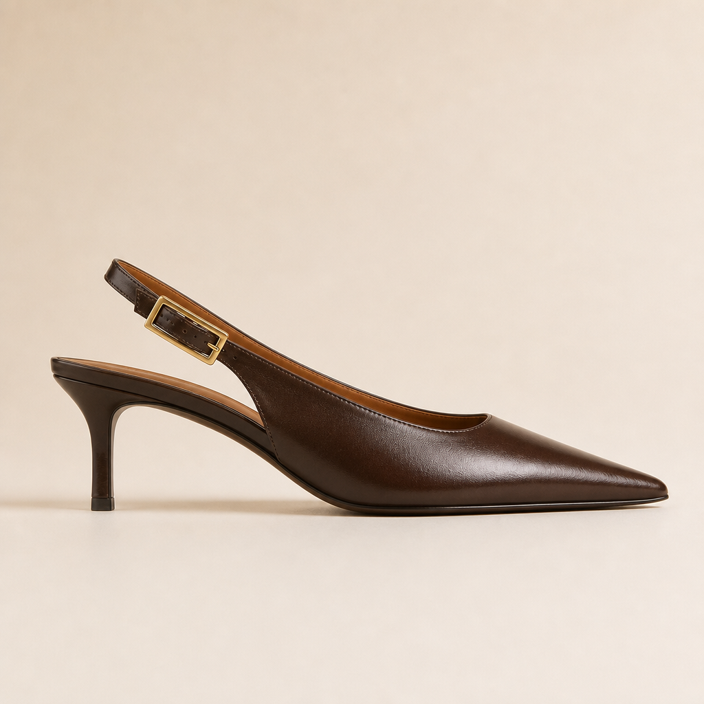 Veyra Women's Pointed-Toe Mules — Brown