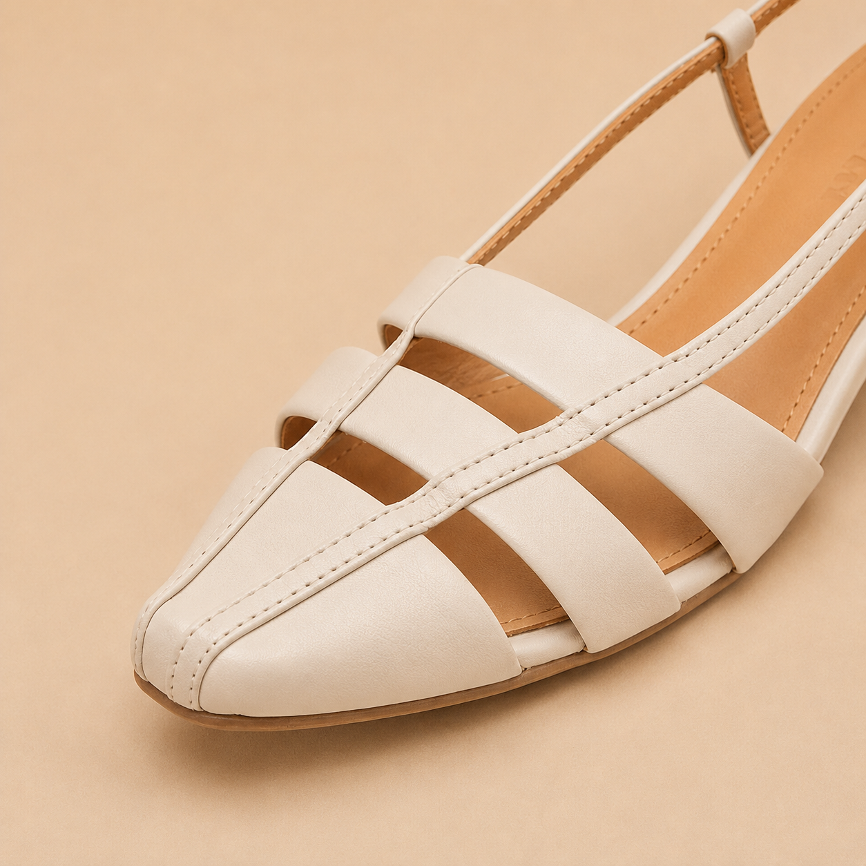 Ivy Leather Slingback Heels